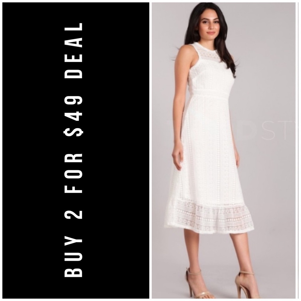 ☀️LAST2️⃣//WHITE LACE DRESS